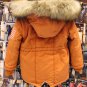 Free Shipping Winter Jackets FREE Winter Hat for Orange Coats Hooded Jackets for Junior Boys