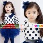 SALE! Red Polka Dot Tees for Girls and Red Legging Tutu Skirt Spring Outfit for Girls