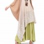 Green Maxi Dress for Women Short Sleeve Linen Dresses Plus Size Clothes for Women