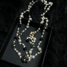 Long Necklaces for Women Pearls Camelia Flowers Wedding Accessory Jewelries Pearl Bridal Necklaces