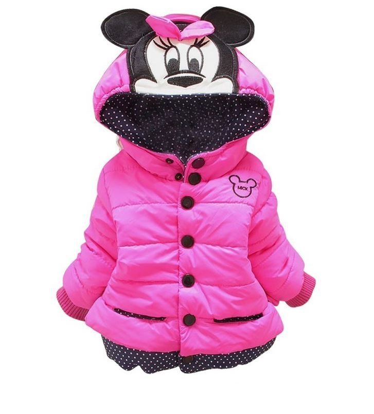 Fuchsia Jackets for Girls Minnie Mouse Jackets Minnie Mouse Parkas ...