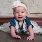 9-12 Months Baby Dress Rodeo Denim Cowgirl Tutu Dress Barn Wedding Outfit for Girls