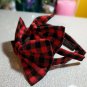 Rsslyn Handmade by Lyn Hair Accessories Plaid Bows Checkered Headbands for Girls