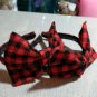 Rsslyn Handmade by Lyn Hair Accessories Plaid Bows Checkered Headbands for Girls
