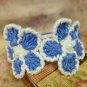 Rsslyn Handmade Blue Headband Crochet By Lyn Floral Headbands for Girls Crochet Headband Gift