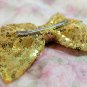Rsslyn Free Shipping Sequined Golden Headband Golden Hair Clips
