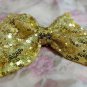 Rsslyn Free Shipping Sequined Golden Headband Golden Hair Clips