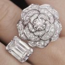 Camelia Rings Real 925 Sterling Silver for Women Bridal Gift Birthday Women Wifey Gift
