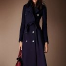 Rsslyn Navy Blue Coat for Women-Winter Trench Coats for Women Long Overcoats for Women LMF24-500