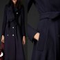 Rsslyn Navy Blue Coat for Women-Winter Trench Coats for Women Long Overcoats for Women LMF24-500