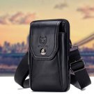 New Bull Leather Phone Case for Men Leisure Bags for Men Black Phone Bags Black Phone Cases