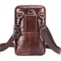 New Bull Leather Phone Case for Men Leisure Bags for Men Black Phone Bags Black Phone Cases