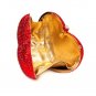 Strawberry Collections Luxury Red Purses for Women Red Strawberry Handbags Prom Clutch Big Heart