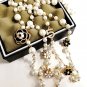 Rsslyn READY TO SHIP Chanel Necklace Camelia Flower Pearl Necklaces for Women
