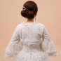 On Hand Cropped Jackets Lacy Ruffled Bridal Shrugs New White Shrugs As Pretty As Picture Shows