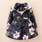 On Hand Warm Beige Floral Parkas 24mos,3t,4t,5t,6t Girls Winter Coats New Parkas Hooded Parkas