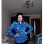Rsslyn New Loose Royal Blue Blouses On Hand Blouses for Women Printed Zebra
