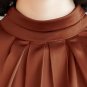 Rsslyn Pretty Red Blouses for Women On Hand Red Tops Mandarin Collar