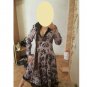 Rsslyn Medieval Cosplay Costume Lacy Floral Trench Coats Black Trench Coat