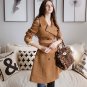Rsslyn Fashion Coats for Women Quilted Brown Trench Coats Luxury Style Trench Coat