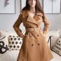 Rsslyn Fashion Coats for Women Quilted Brown Trench Coats Luxury Style Trench Coat