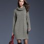 Navy Blue Sweater Dress Turtleneck Sweaters Warm and Long Sweaters RudelynsSariSariStore.com Coats