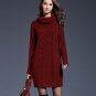 Navy Blue Sweater Dress Turtleneck Sweaters Warm and Long Sweaters RudelynsSariSariStore.com Coats