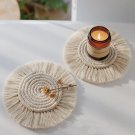 Macrame Cup Pad with Tassel Rsslyn Boutique Macrame Pads Non_Slip Pads Coffee Cup Coasters