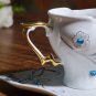 Love Gifts White Porcelain Mug with Rhinestones 1 Tea Cup 1 Saucer Mocha Coffeeware Sets