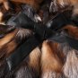 Fashion Real Fox Women S-7XL Red Vests for Women Natural Fox Fur Vest with Wide Lapel Collar