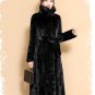 Silkier Black Overcoats with Belt Black Turtleneck Jacket Winter Coats For Women