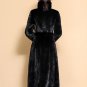 Silkier Black Overcoats with Belt Black Turtleneck Jacket Winter Coats For Women