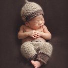 Thanksgiving Hat and Diaper Props for Boys Knitted Acorn for Boys Photoshoots Stuff
