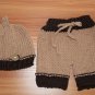 Thanksgiving Hat and Diaper Props for Boys Knitted Acorn for Boys Photoshoots Stuff