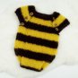 Mohair My Little Bumble Bee Baby Jumpsuit and Hat Yellow Stripes Photography Props I Love Bees