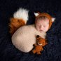 2pcs/SET Fox and Doll Set Crochet Fox Hats and Crochet Dolls for Boys and Girls