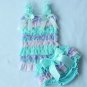 Lavander 3pcs/ SET FREE Headband, Ruffled Tops for Infant Girls and Bottoms Lacy Photography Props