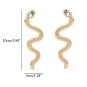 Ready for Shipping Party Earrings for Women Trendy Golden Snake Earrings Long Earrings