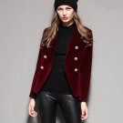 Rsslyn Blazers Burgundy Blazers for Women High Quality Red Coats Warm Blazers for Women LMF24-112