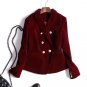 Rsslyn Blazers Burgundy Blazers for Women High Quality Red Coats Warm Blazers for Women LMF24-112