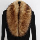 Fashion Warm Faux Fur Brown Scarves for Women Brown Neckwarmers Winter Accessories