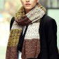 Fashion Gift Men's Winter Accessories Blue Scarf for Men Knitted Neck Warmer Multicolor Long Scarves