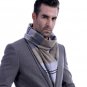 Leisure Business Scarf Thermal Scarf Gray Neck Warmer Fashion Gift Men's Winter Accessories