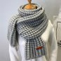 New Unisex Winter Scarf Crocheted Wide Scarves Puffy Large Size Neckwarmers Orange Scarf