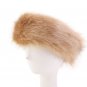 Gray Bandanas Winter Fur Accessory Warm Headband Hat Faux Fox Fur Head Warmers for Women