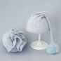 Rsslyn 2pcs/Set Elf Hat and Swaddle Blue Props for Newborn Boys