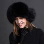 Brown Ski Hats Snow Hats Extreme Cold Protection Real Fur Ushanka Fox Fur for Bomber Russian Women