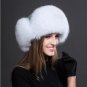 Brown Ski Hats Snow Hats Extreme Cold Protection Real Fur Ushanka Fox Fur for Bomber Russian Women