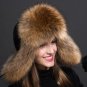 Fashion Orange Russian Hats New Winter Hats for Women Lovely Orange Color Real Fox Fur Hats
