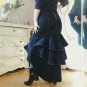 Rsslyn Lovely Denim Skirts for Women Denim Skirt Mermaid Dove Tail Ruffled Tail Slim Fit LMF24-59